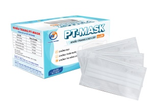 Khẩu Trang PT - MASK 4 Lớp ( Màu Trắng - 50 cái / hộp )